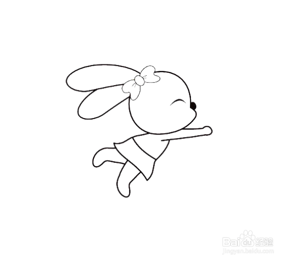 如何画卡通兔子的简笔画