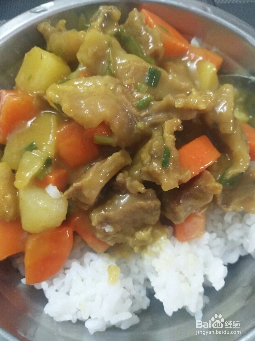 美食教学之土豆咖喱炖牛腩!
