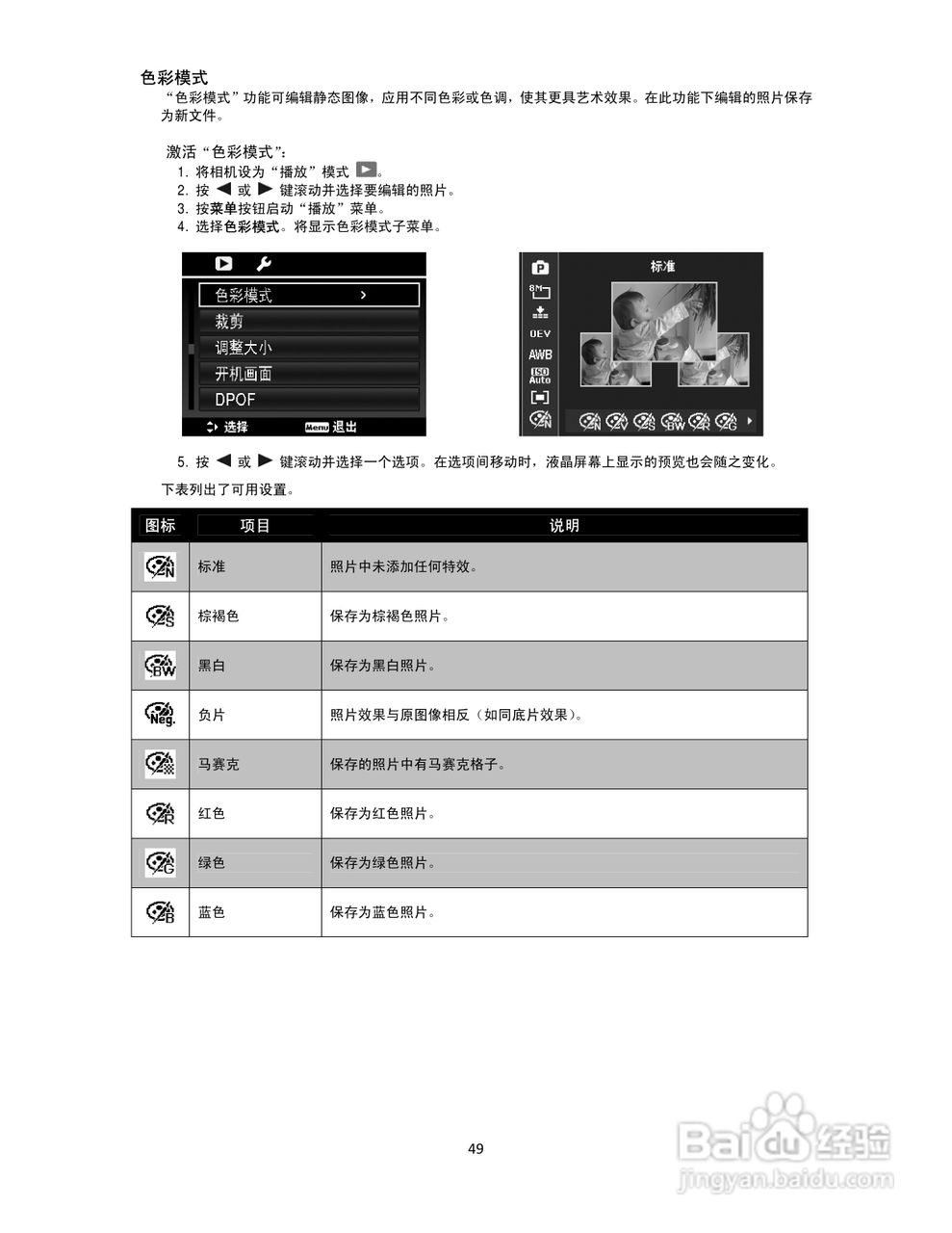 爱国者W168数码相机使用说明书:[5]
