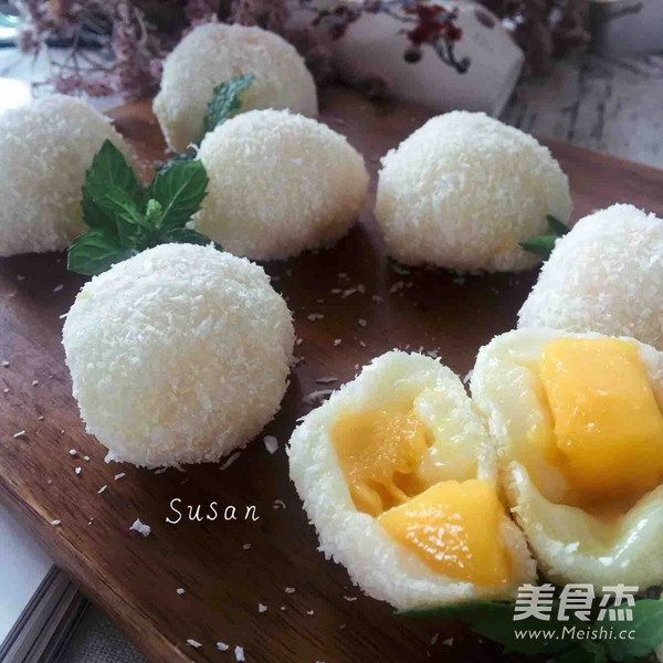 芒果糯米糍的做法