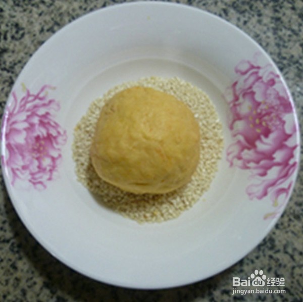 白芝麻柿子饼