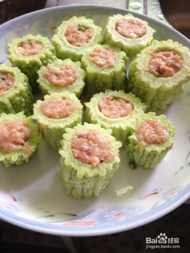 苦瓜灌肉的做法