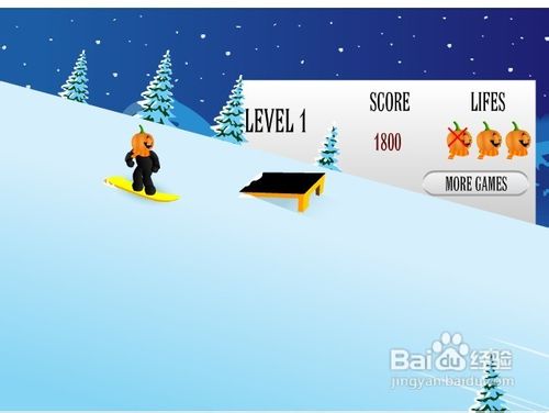 南瓜滑雪小游戏怎么玩？