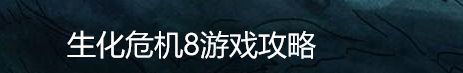 生化危机8游戏攻略
