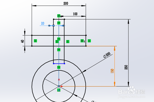 SolidWorks三维建模训练一百四十四拉伸古字