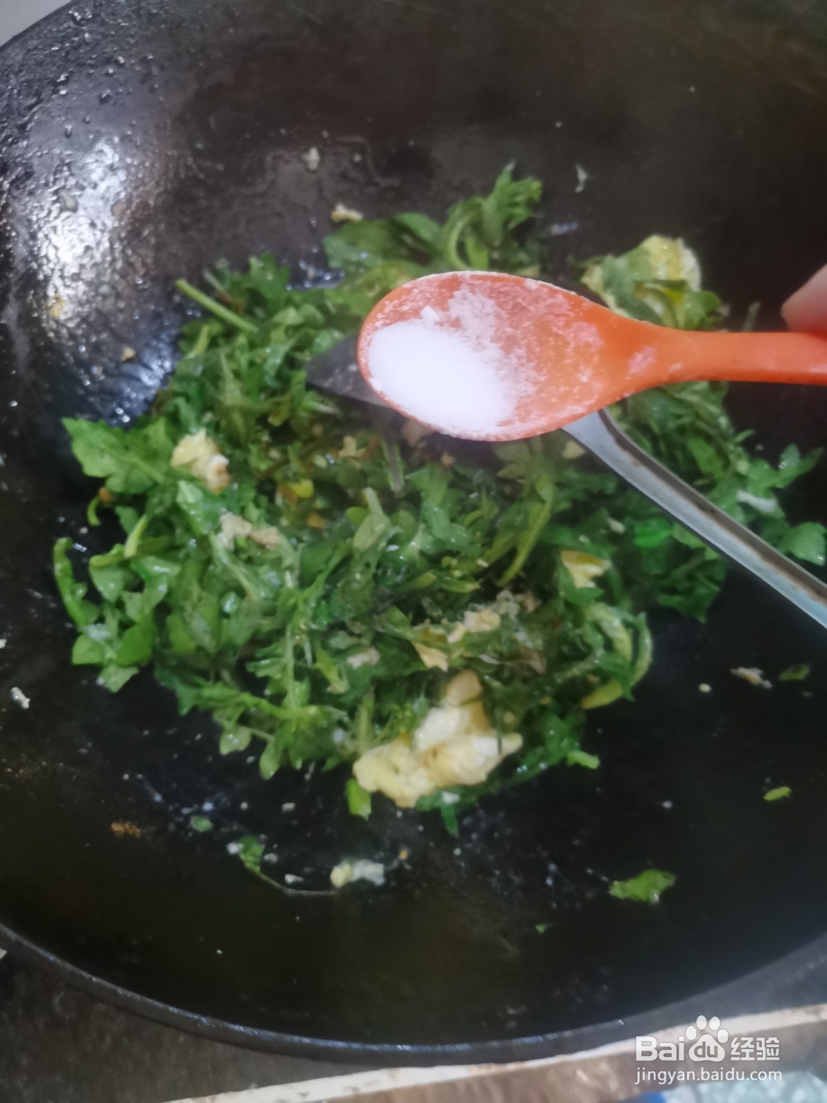 荠荠菜炒鸡蛋