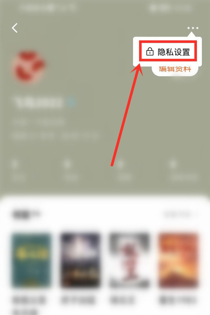 番茄小说隐藏书架的方法