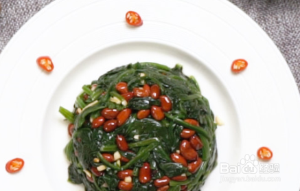 果仁菠菜如何制作