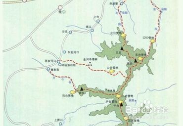 西安小五台山爬山路线图片