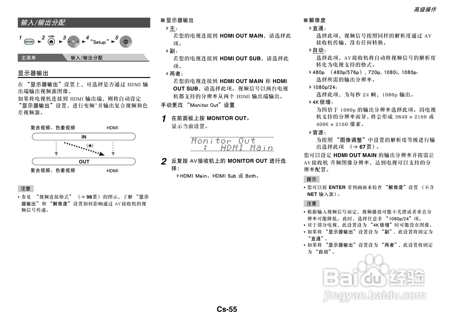 安桥TX-NR818音响功放说明书