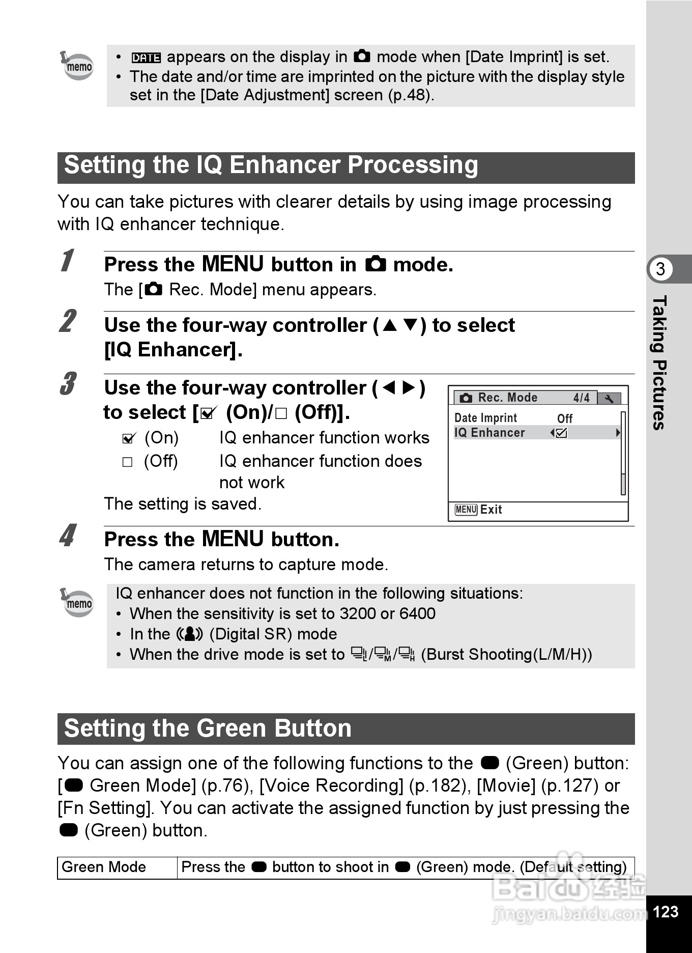 宾得Optio RZ18数码相机使用说明书:[13]