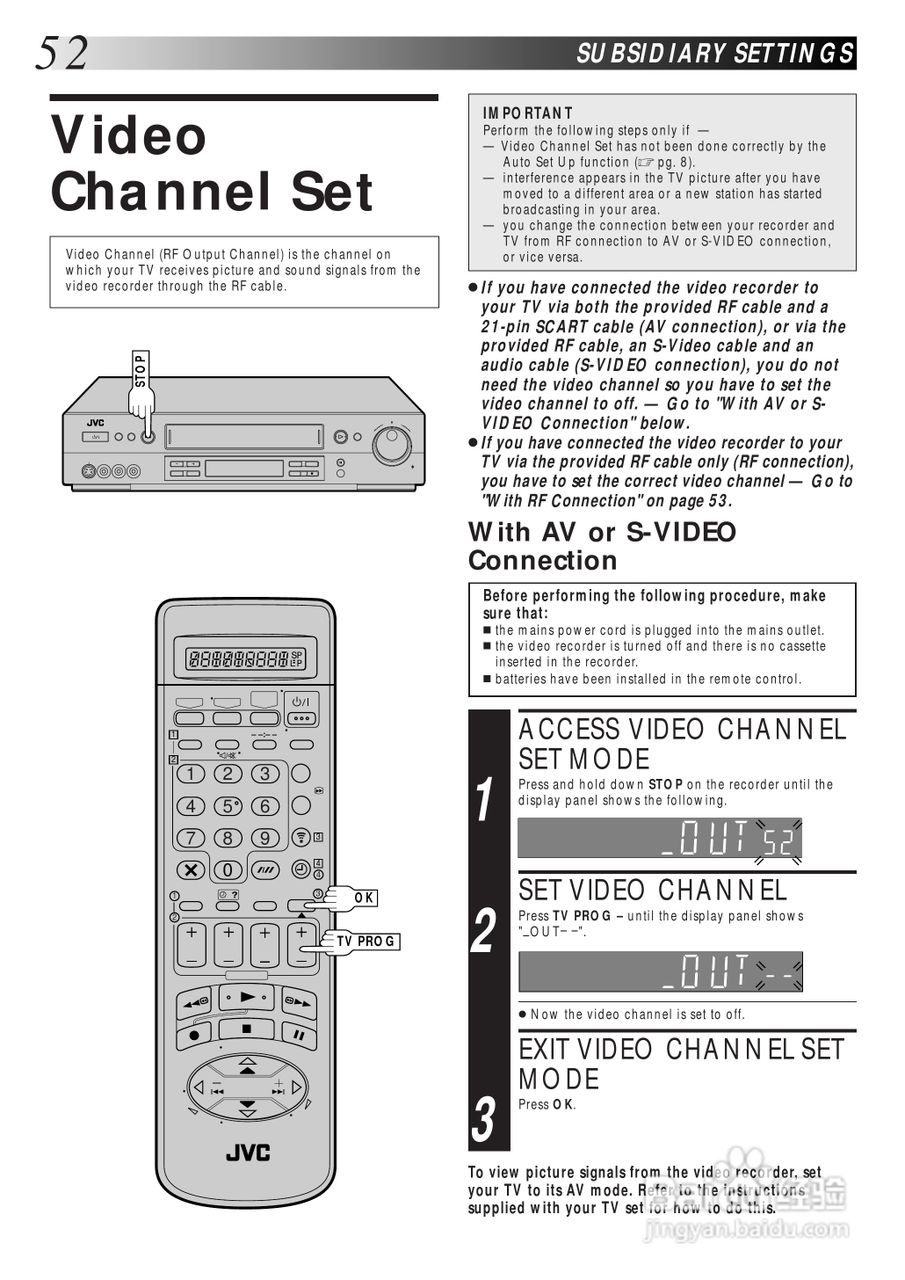 JVC HR-S8600EK盒式磁带录像机说明书:[6]