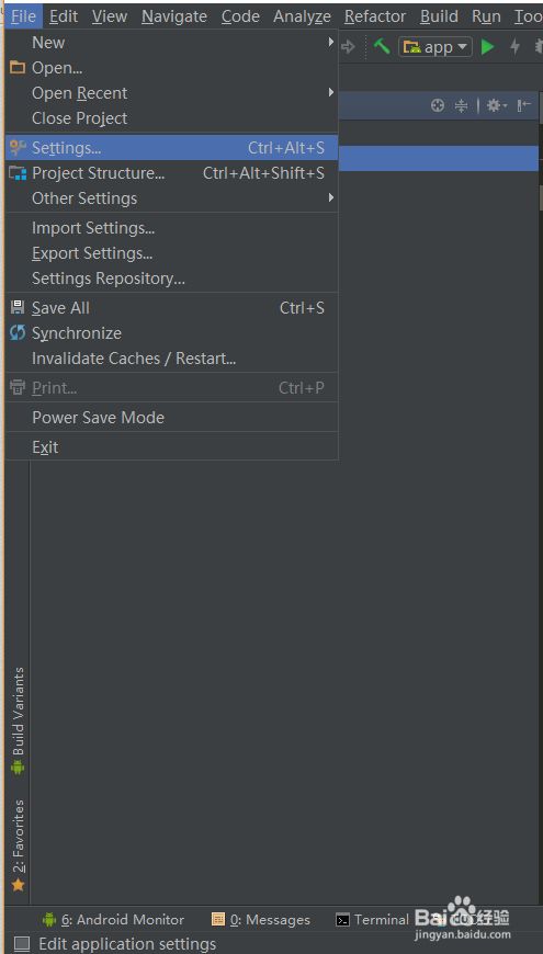 Android Studio 如何设置背景图片 编辑器 百度经验
