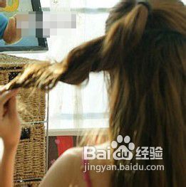 韩式辫子盘发步骤