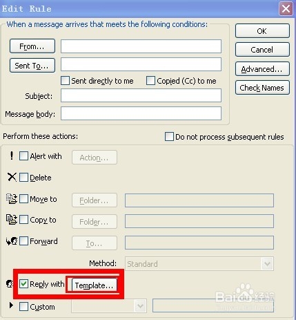 怎么样自动回复每个发件人的每一封邮件