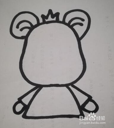 儿童简笔画 老鼠的画法 小老鼠的画法