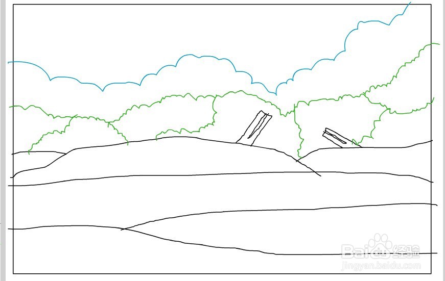 flash绘制一个坟地的场景