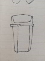 如何绘画垃圾桶简笔画？