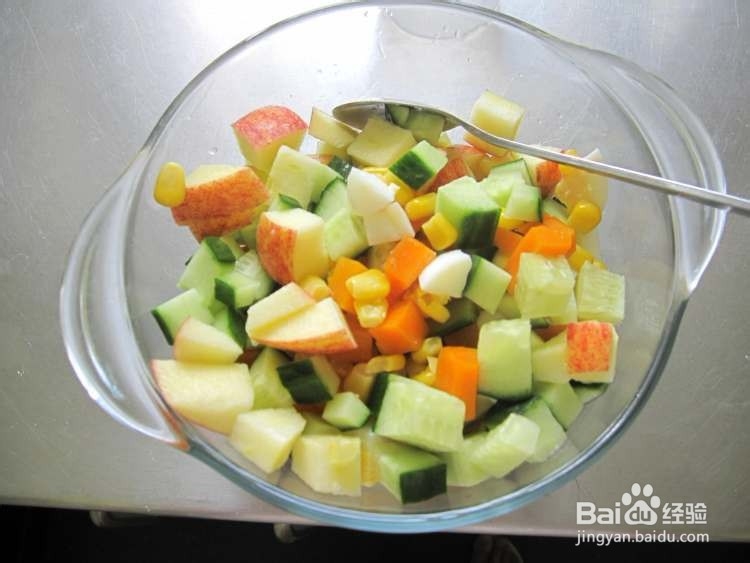 蔬果沙拉杯制作方法