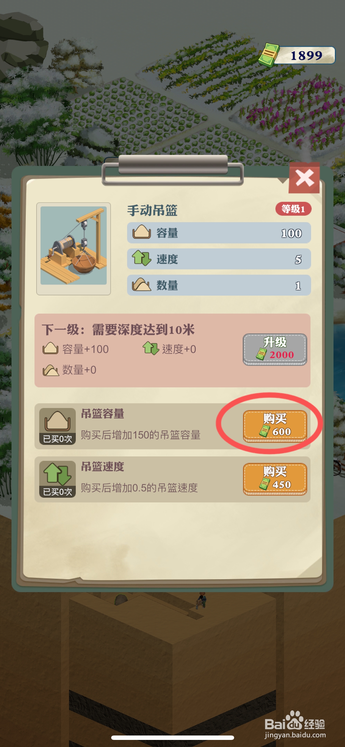 王铲铲的致富之路怎么给完成购买吊篮容量任务