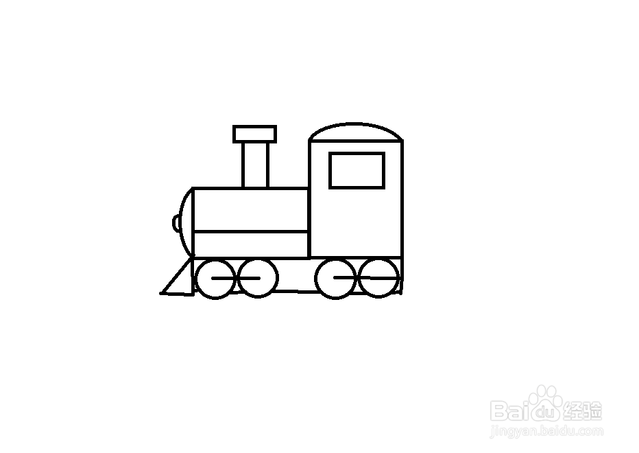 玩具火车的简笔画图片