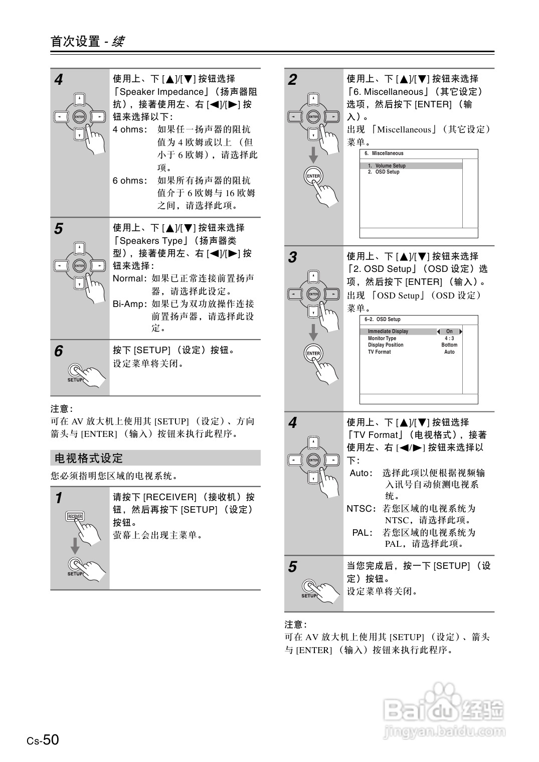 安桥AV放大机TX-SA605型使用说明书:[3]