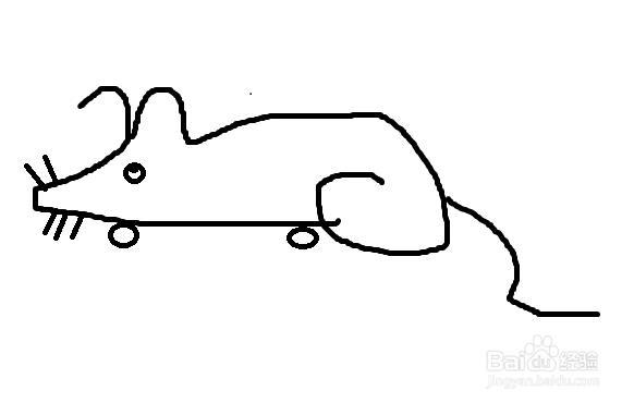 怎样画2020年鼠的表情包、简笔画