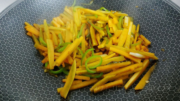 椒蒜生炒南瓜条