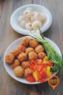 美食分享荔枝鸡球的做法——食府网分享