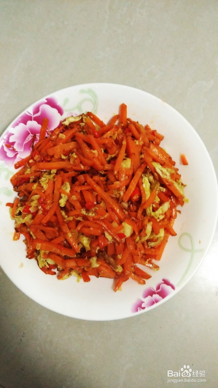 如何做家常菜胡萝卜炒鸡蛋