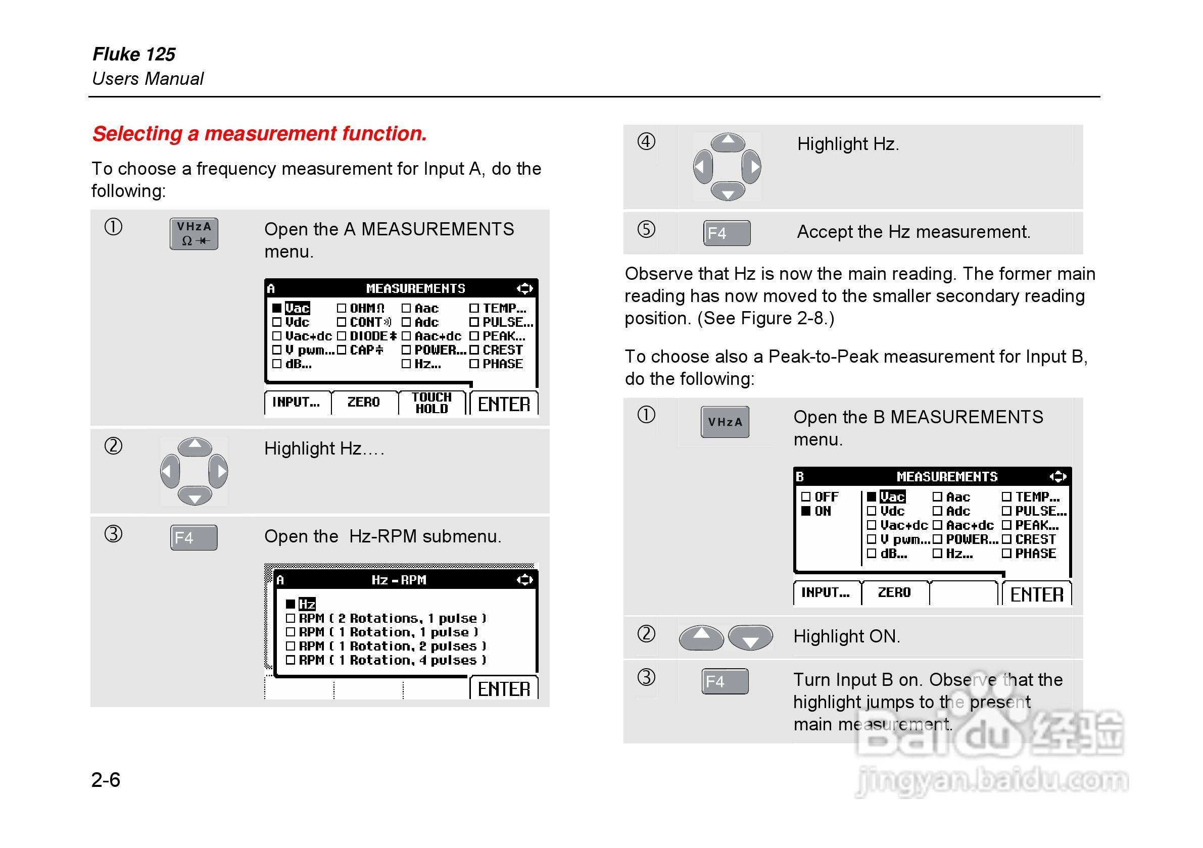 福禄克Fluke 125示波表使用说明书:[3]