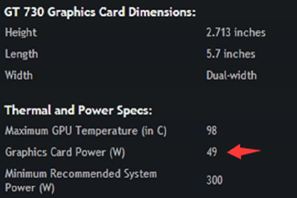 七彩虹gt730要多少的电源