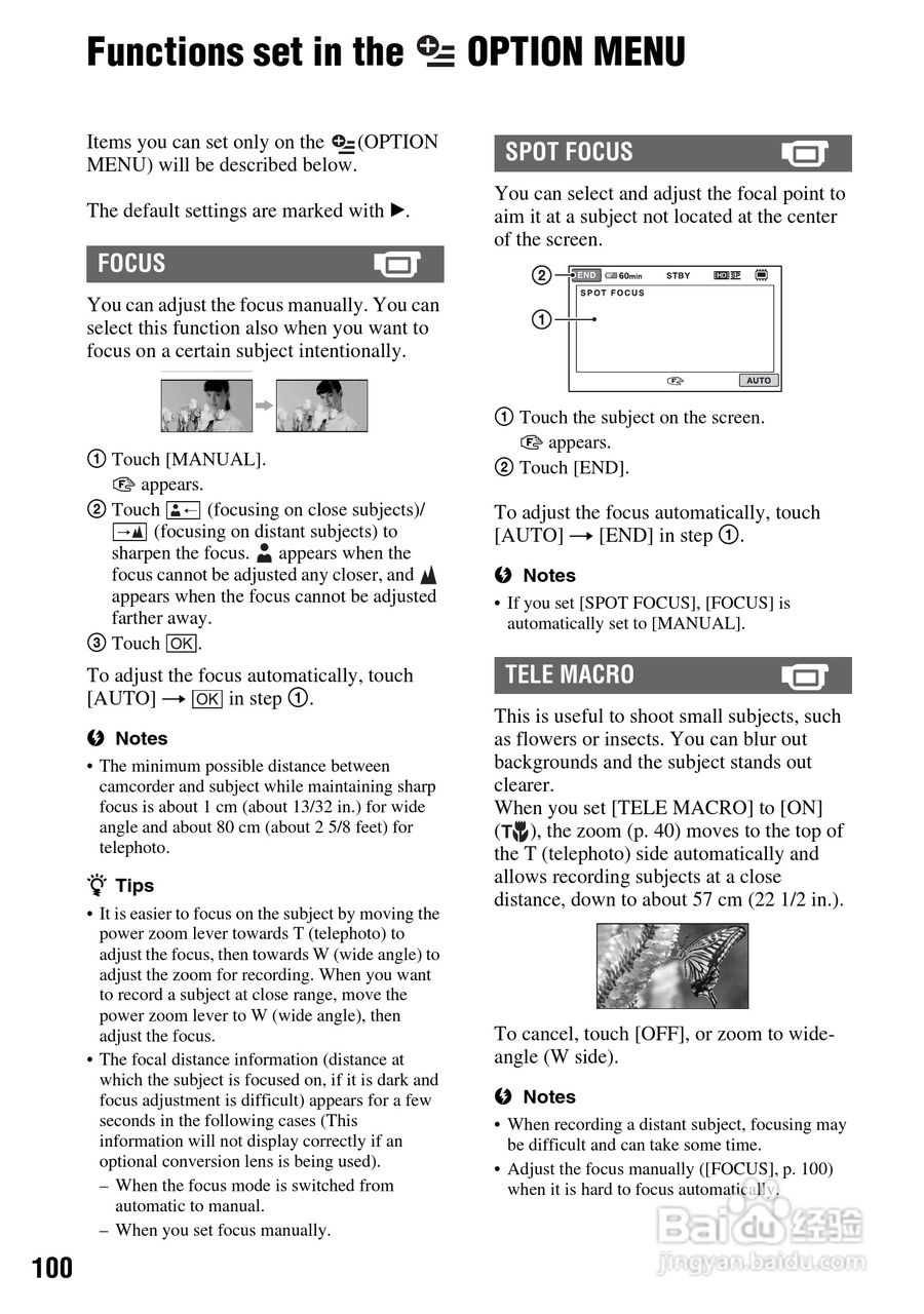 索尼HDR-UX10数码摄像机使用说明书:[10]