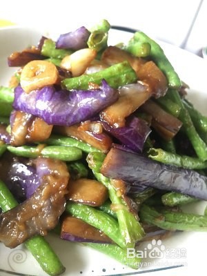 养生食补茄子豆角的做法