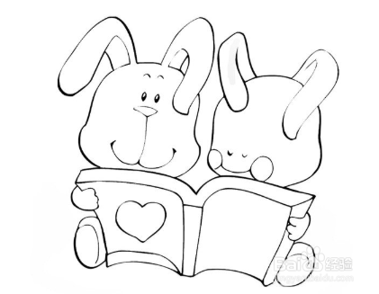 简笔画：活跃的龙虾和小兔子的绘画步骤