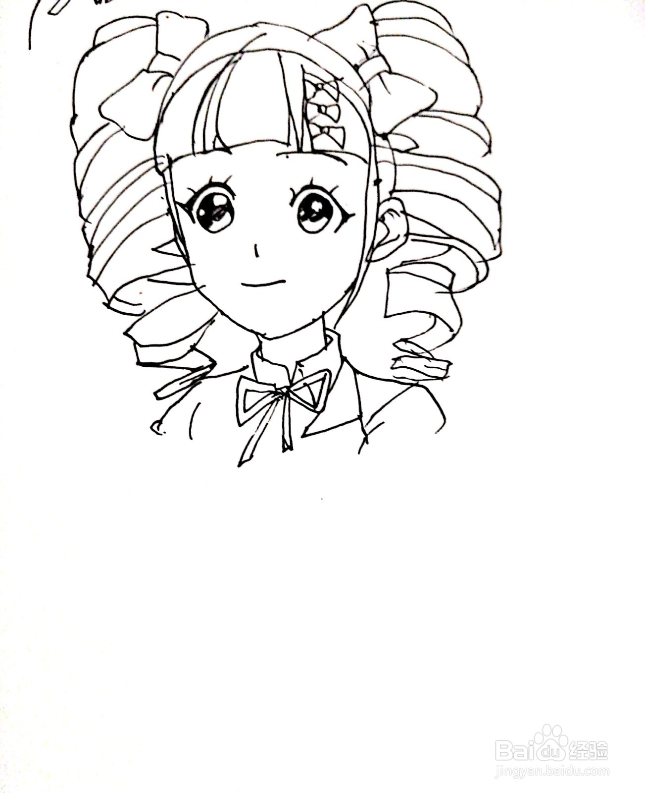 《菲梦少女》系列之童晓莉简笔画