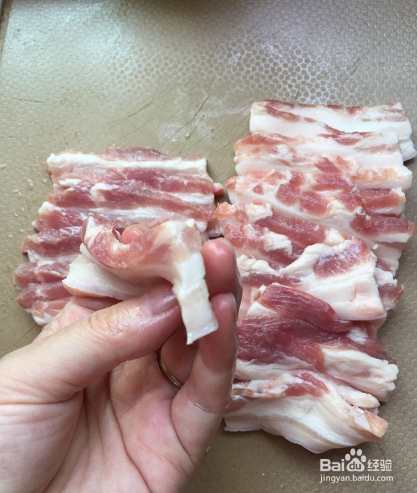 蒜香香煎五花肉