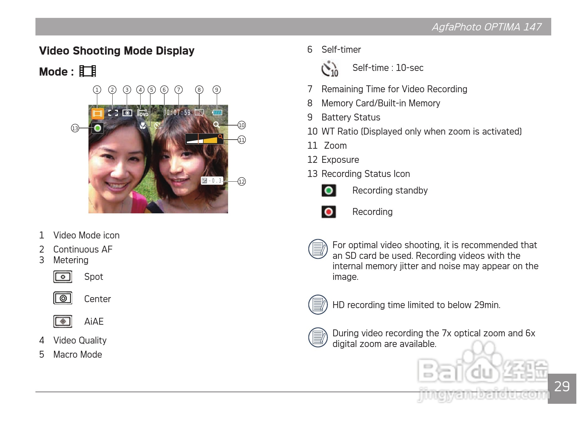 爱克发AgfaPhoto OPTIMA 147数码相机使用说明书:[4]