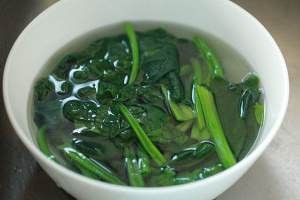 菠菜粉丝的做法