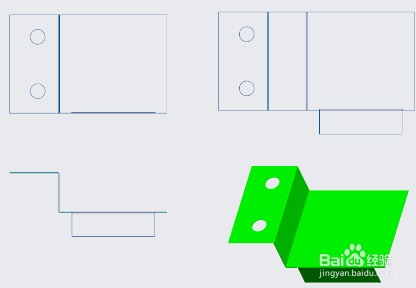 creo钣金使用简化表示创建展开工程图的方法