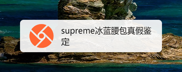 supreme冰蓝腰包图片