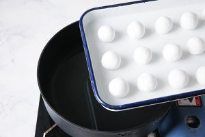 红豆沙紫薯汤圆