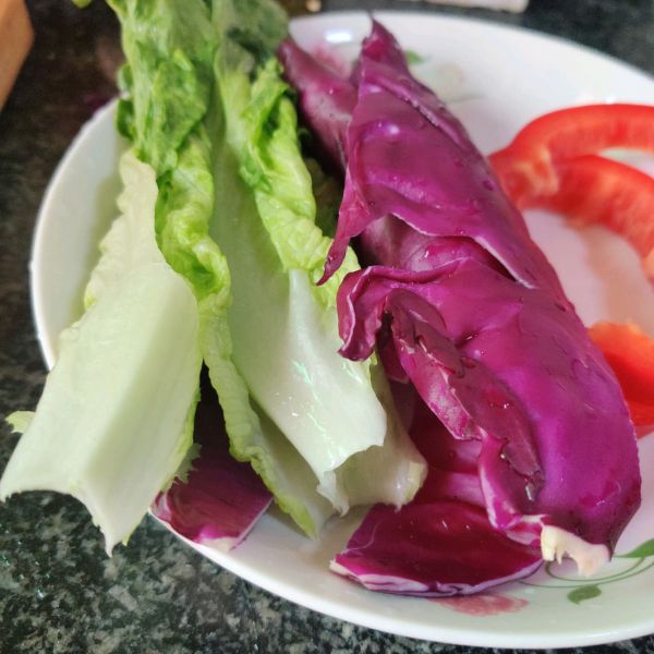 彩椒鸡蛋火腿三明治