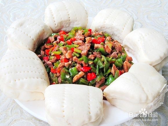 芹菜猪肉夹饼