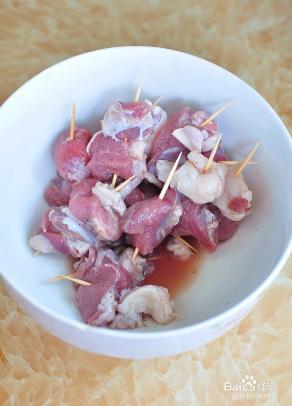 教你做孜然烤肉牙签羊肉