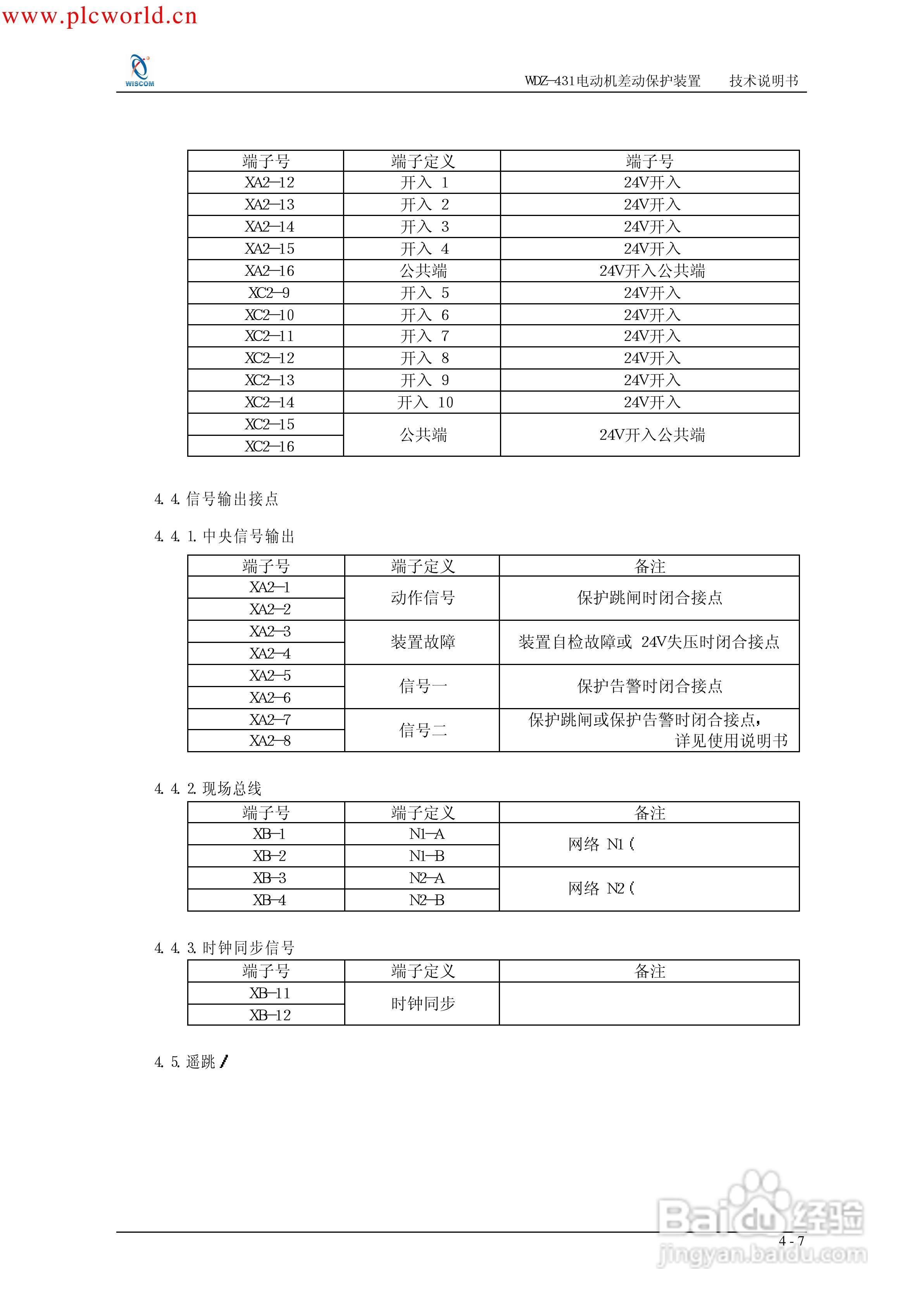 WDZ-491电压互感器保护测控装置说明书:[8]