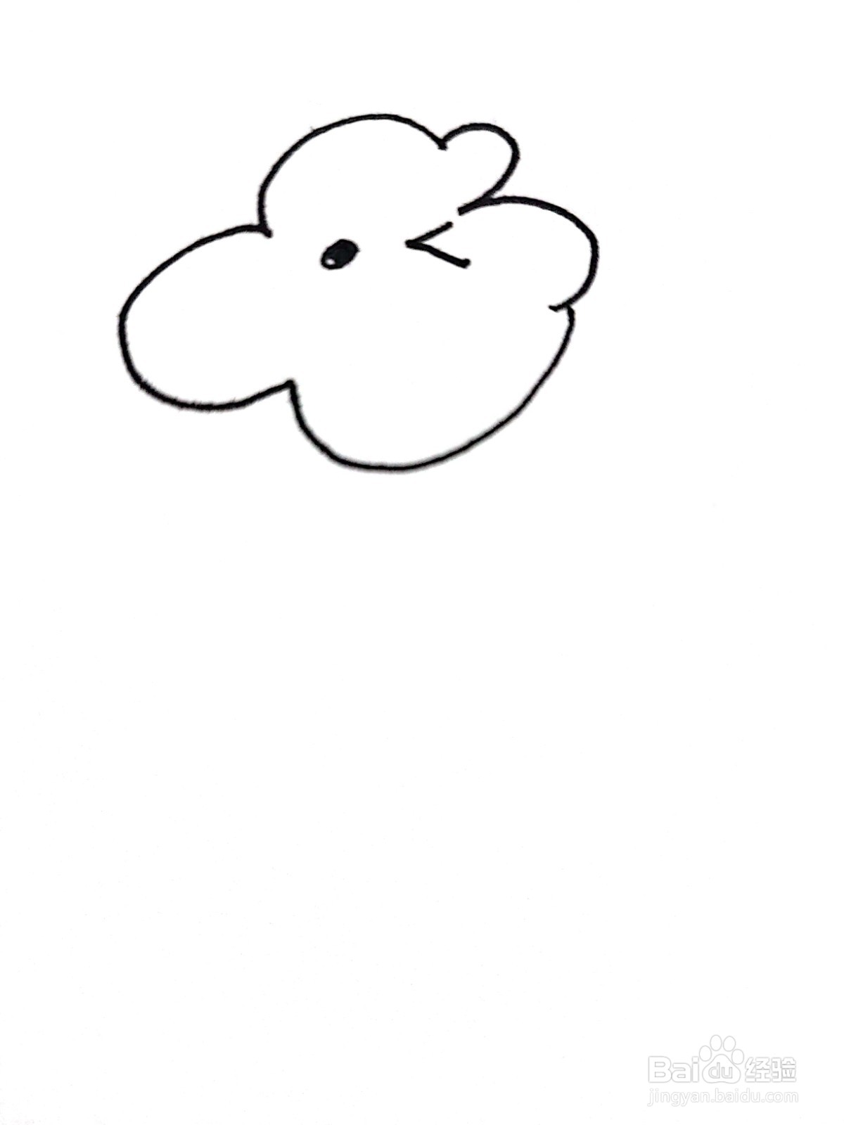 怎么用数字3画云朵