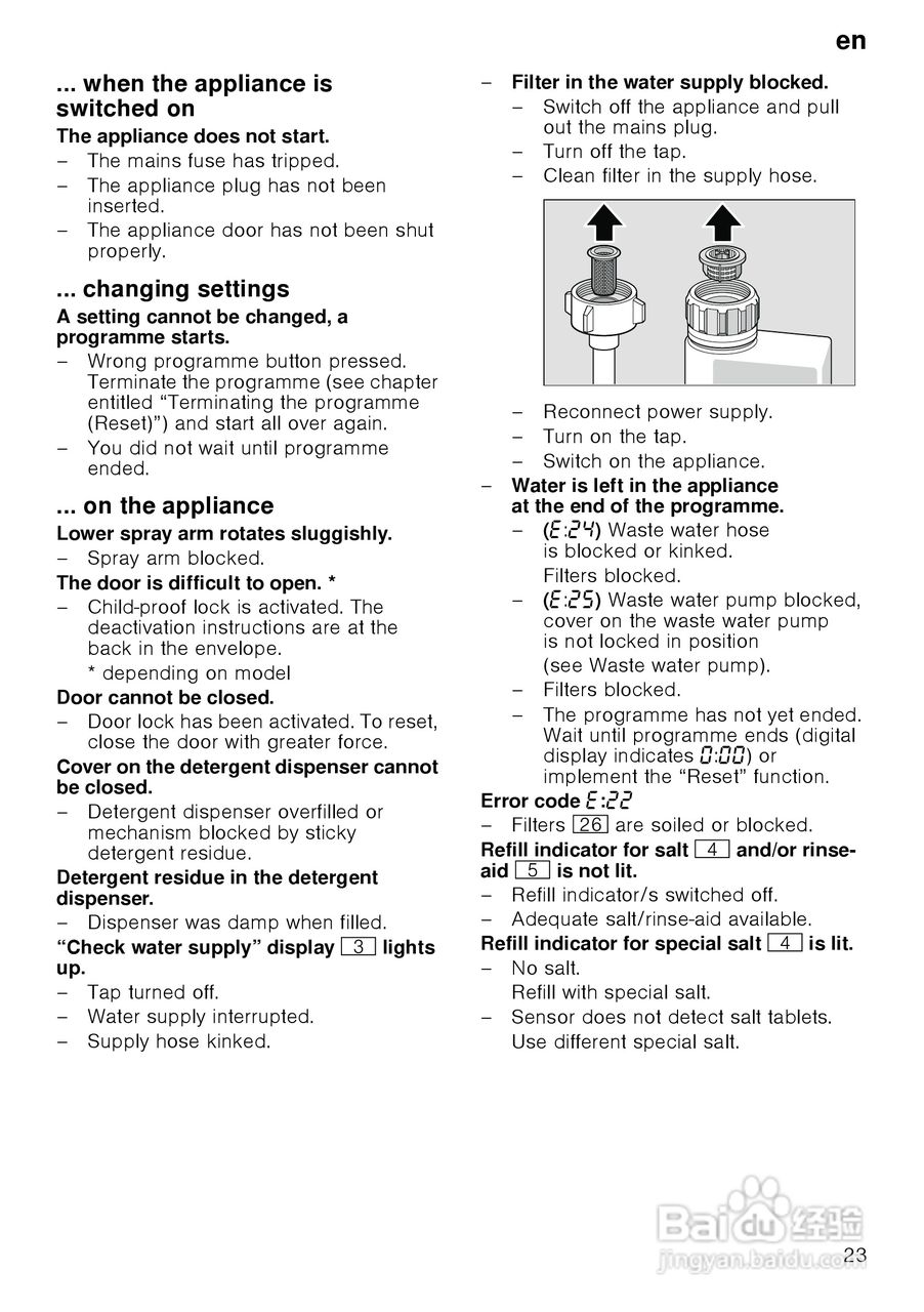 博世SMV50M50EU大容量系列嵌入式洗碗机使用说明书:[3]