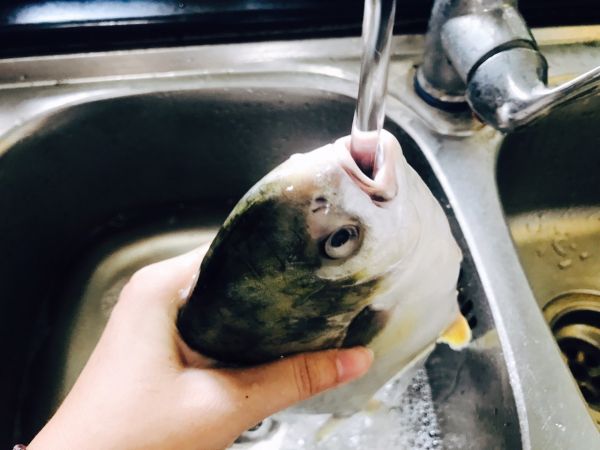 柠檬盐烤金鲳鱼