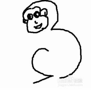 如何一分钟3变小猴子(儿童数字创意画)